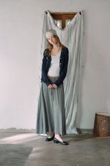 T/T Moist banding long skirt (charcoal)