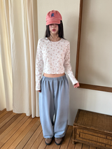 belted sweat pants 