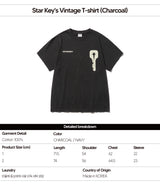 Star Key's Vintage T-shirt (Charcoal)