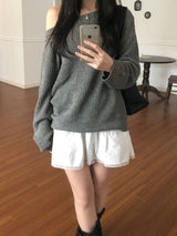 ネフオフショルダーニットウェア (3color)