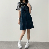 ロビンカラーストライプダンガラ半袖Tシャツ