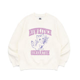COLLEGE CAT SWEATSHIRTS-IVORY