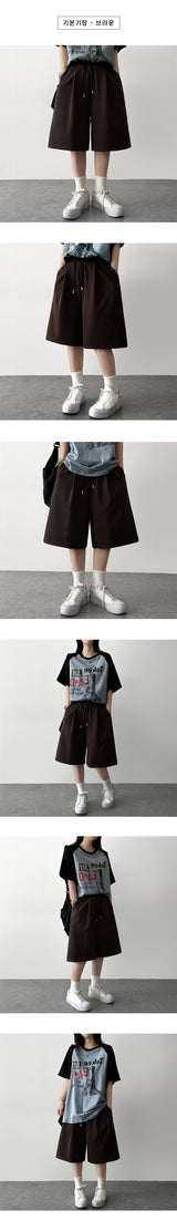 Poy Pintuck Banding Bermuda Shorts[Basic & long choice] 