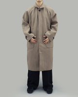 Rojong Balmacaan Coat (Beige)