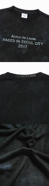 25FW ダーティーウォッシュド半袖Tシャツ ブラック