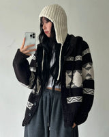 Trapper Hat Knit - Ivory
