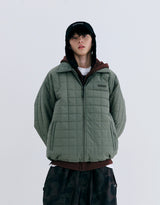 LOGO QUILTING COLLAR JACKET 