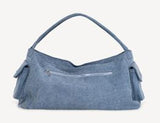 OUT POCKET BOSTON BAG DENIM LARGE