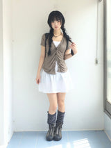 vintage shirring button t