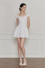 WENDY RIBBON DRESS white