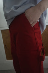 color wide pants