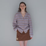 Brown Corduroy Patch Mini-Skirt