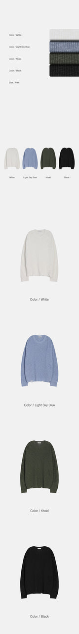 [S/S] Damage overfit knit(4color)