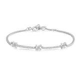Silver Cross Station 925 Silver Bracelet B061-03H