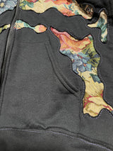 BLACK CUTTING OUT HOODIE