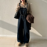 Raab waist string denim overalls