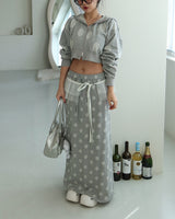 Dot Polka Dot Maxi Long Skirt