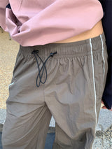 CRISPY PIPING STOPPER PANTS (2COLOR)