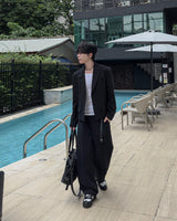 LUMI Back Banding Wide Slacks