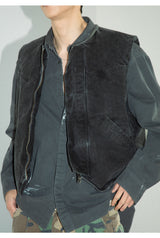  Hard Canvas Western Vest [ CHARCOAL ]
