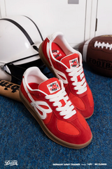 HBD/We Flower Joint Name Retro German Training Shoes - RED