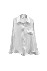 LUMINOUS OVERSIZED SHIRT / WHITE