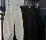 Button cotton wide pants(4color)