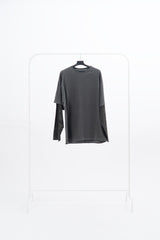 Lou ピグメントカモレイヤードロングスリーブTシャツ