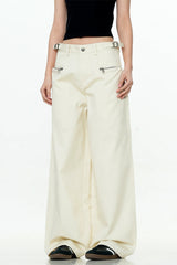 Adjustable Straight-Leg Cargo Pants