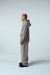 Side surfboard damage washing sweat pants (ash grey)