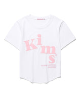 メッシー アルファ アップ ティー ホワイト(pink)