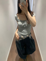 Renee Shirring T-shirt (3color)