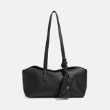 Minimalist Soft Leather Boston Bag