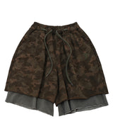 ヴィンテージカモレイヤード 1/2 パンツ (Khaki)