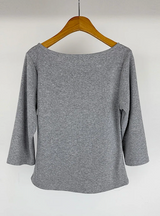 BOAT NECK MID SLEEVE TEE (4C)