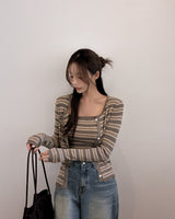 Gerun cardigan & sleeveless set