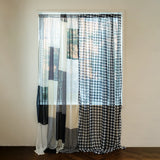Retro Patterned Chiffon Door Curtain - L size