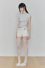 RUBY HOOK SHORTS (SS ver.) white