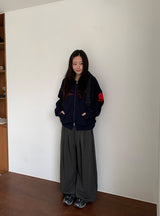 26SS★ [BAONHAUS]ヘディネンピンタックバンディングワイドトレーニングパンツ
