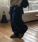 [Unisex] キルケットバンディングリベットブラッシュドトレーニングパンツ