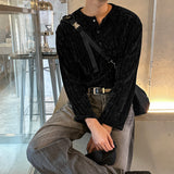 LMN St. リブド 3 バートンヘンリーネックロングスリーブ (4 colors)