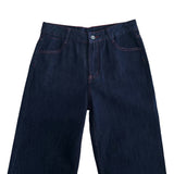 Penny Red Stitch Raw Wide Denim Pants