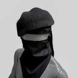 Label multi-tie scarf