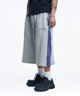 Track Color Bermuda Sweatpants - Gray