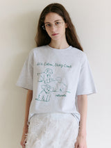 COOL FRIENDS PUPPY T-SHIRT MELANGE GRAY