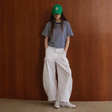 ストライプショートスリーブTシャツ_ロイヤルブルー