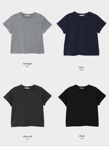 MR ベーシック モダール ラウンド 半袖 Tシャツ (8color)