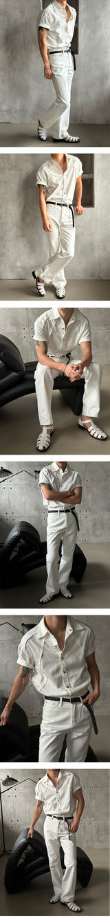 [UNISEX] ベーシックフレアブーツカットパンツ (2color)