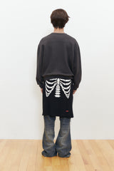 Vintage Bigface Crop Sweatshirt (Charcoal)