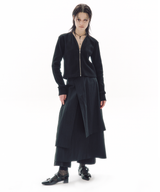 AROUND-NECK ZIP CARDIGAN
